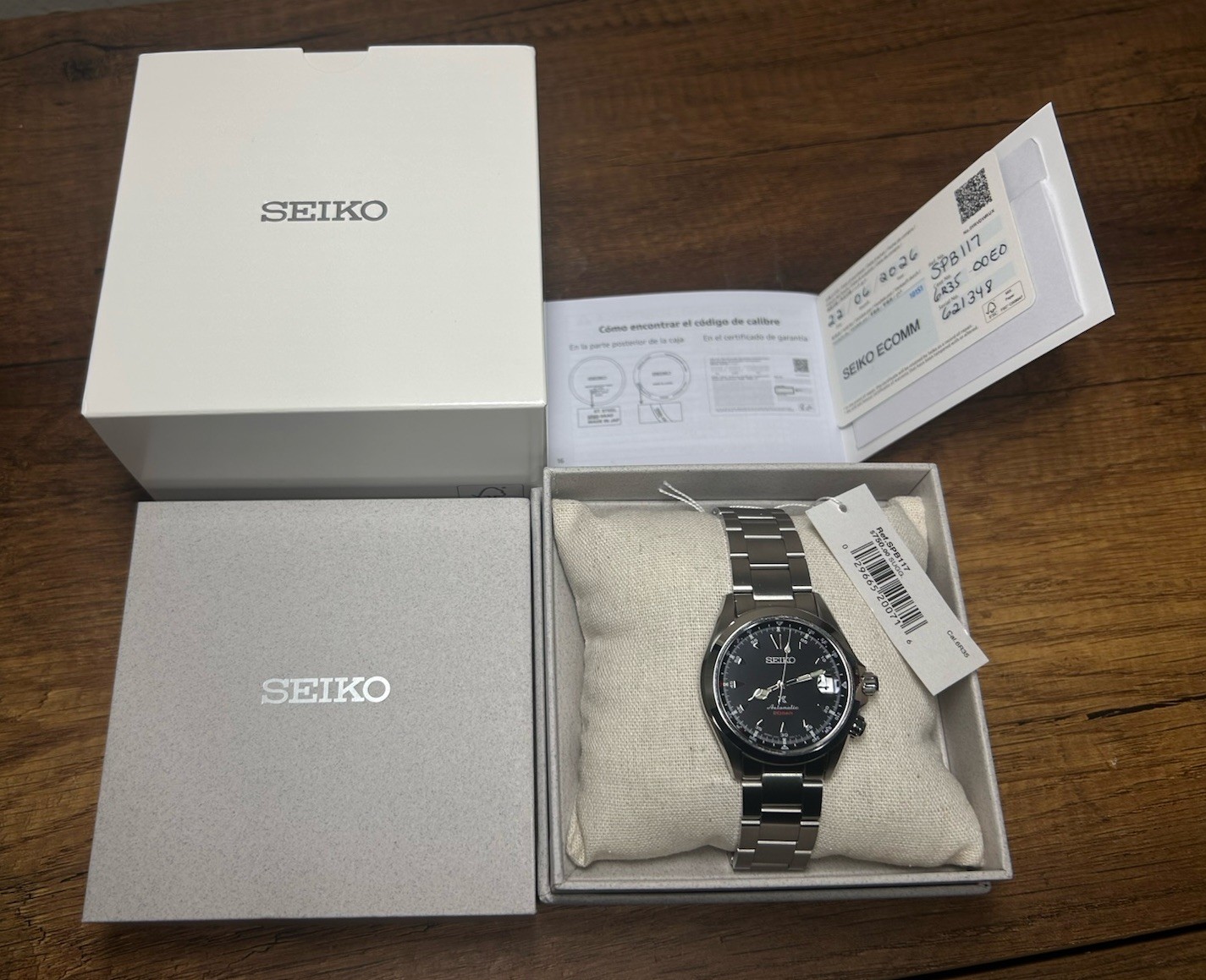 Seiko Alpinist Black Dial “Shark Tooth” SPB117 [New w/ Box and Papers]