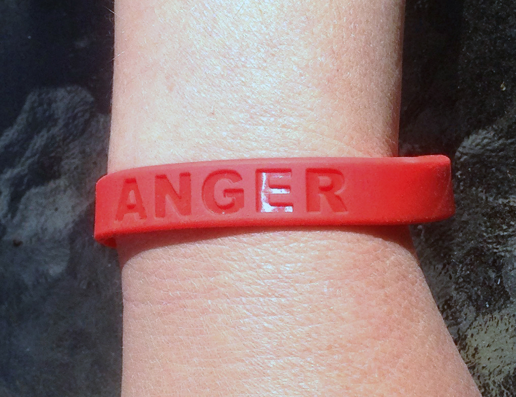 Anger Wristband Seven Deadly Sins Wrath Hate Rage Emotion Violated Blood TW002