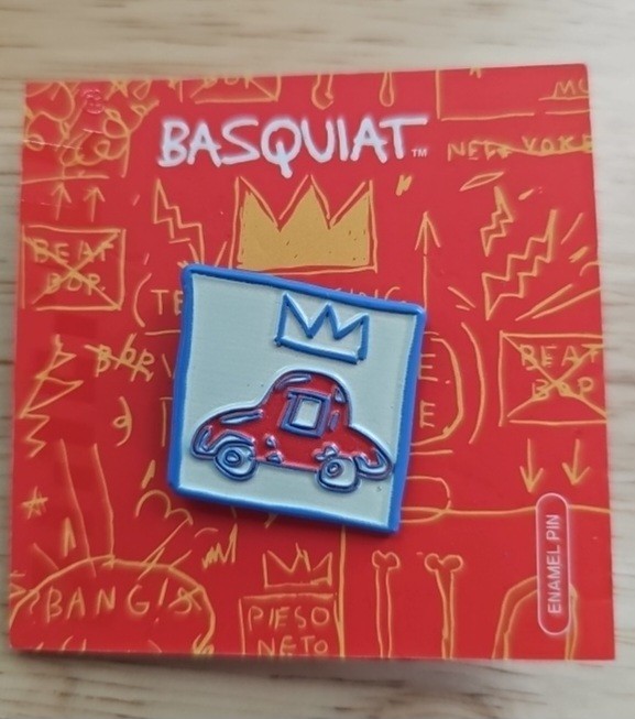 Jean Michel Basquiat JMB Enamel Pin Car Crown ART NWT