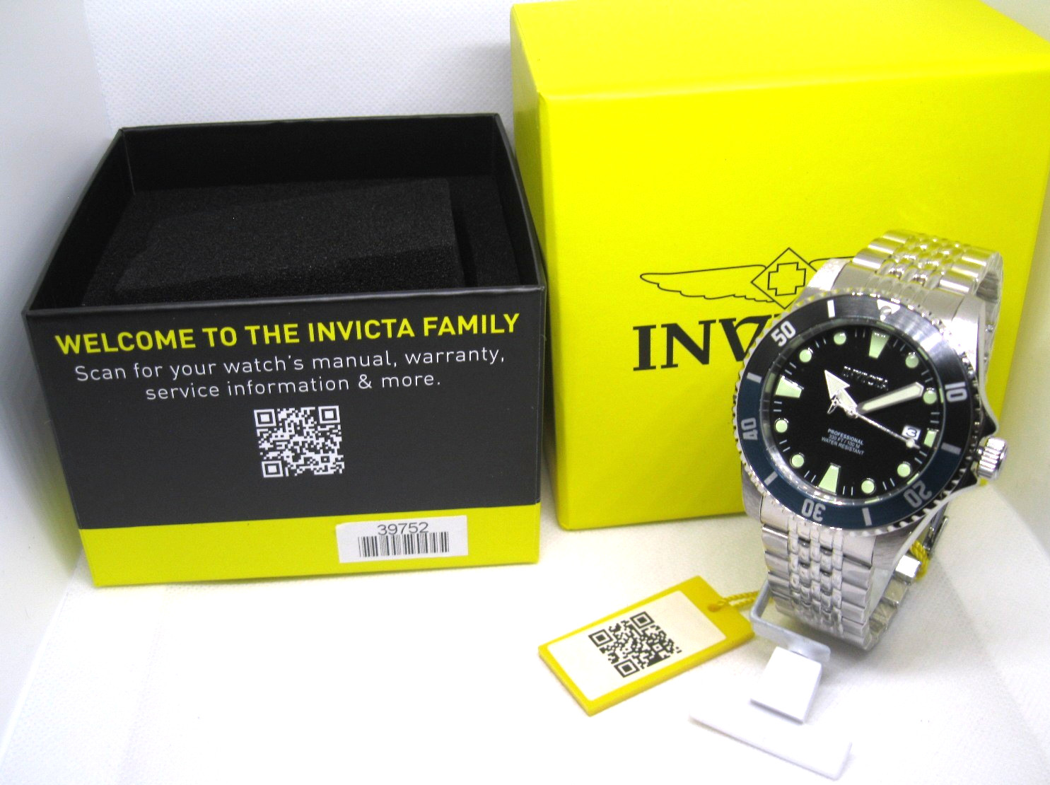 Invicta Pro Diver Black Dial Blue/Black Bezel NH35A. Auto/Mech Men’s Watch-39752