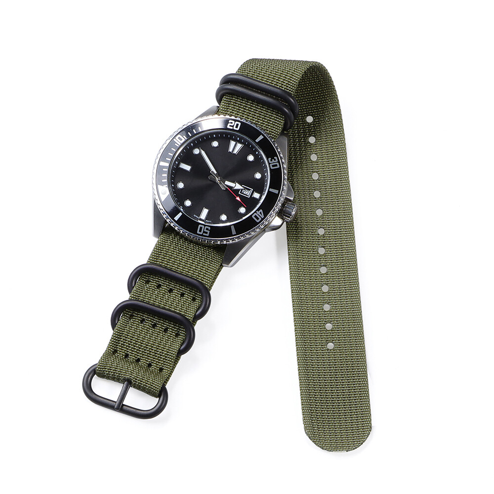 18mm 20mm 22mm 24mm Multiple Colour Military Nylon Watch Strap Band for Unisex