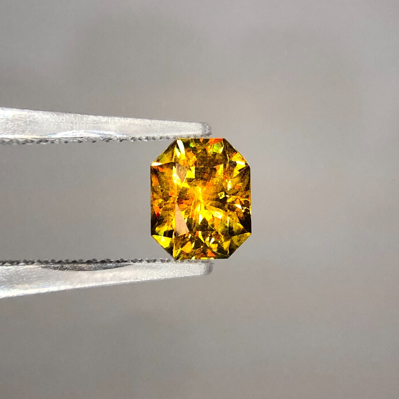 1.75Ct Natural Full Fire Sphene Titanite | Step Cut | Gemstone For Jewelry