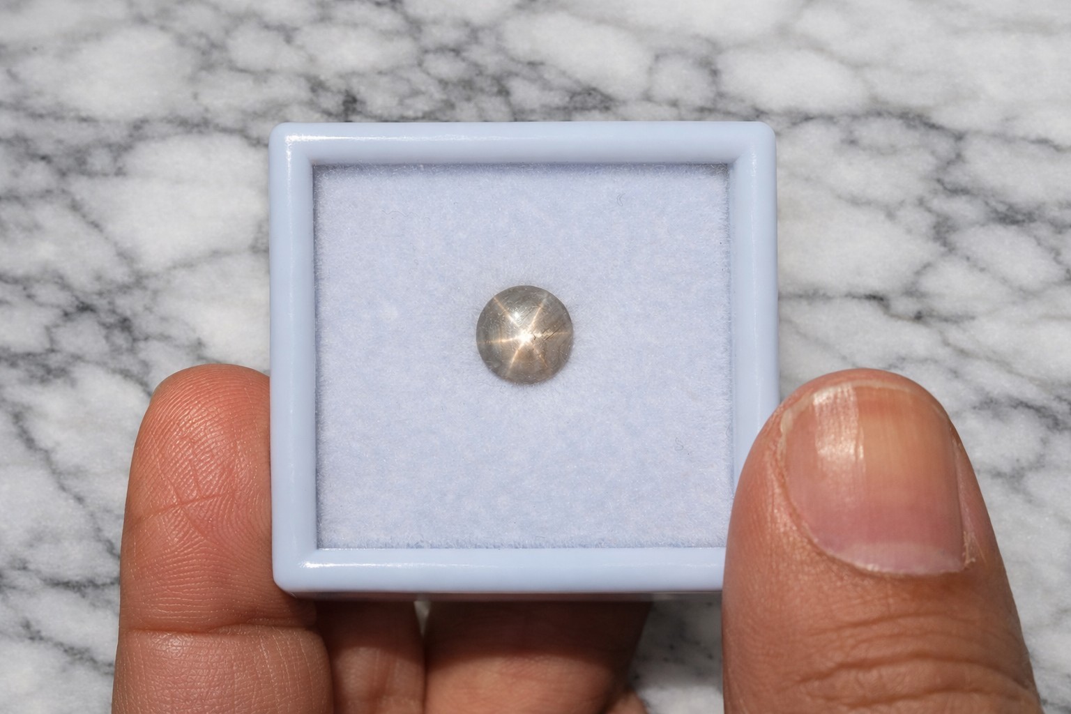 1.83Ct Natural Grey Star Sapphire Certified Ceylon Unheated Loose Gem