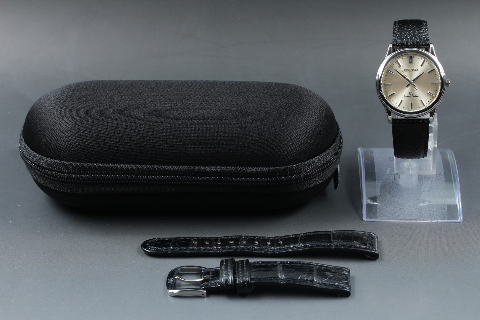SEIKO Grand SEIKO GS 8J55-0A10 Silver Black 34mm Quartz Men’s Watch