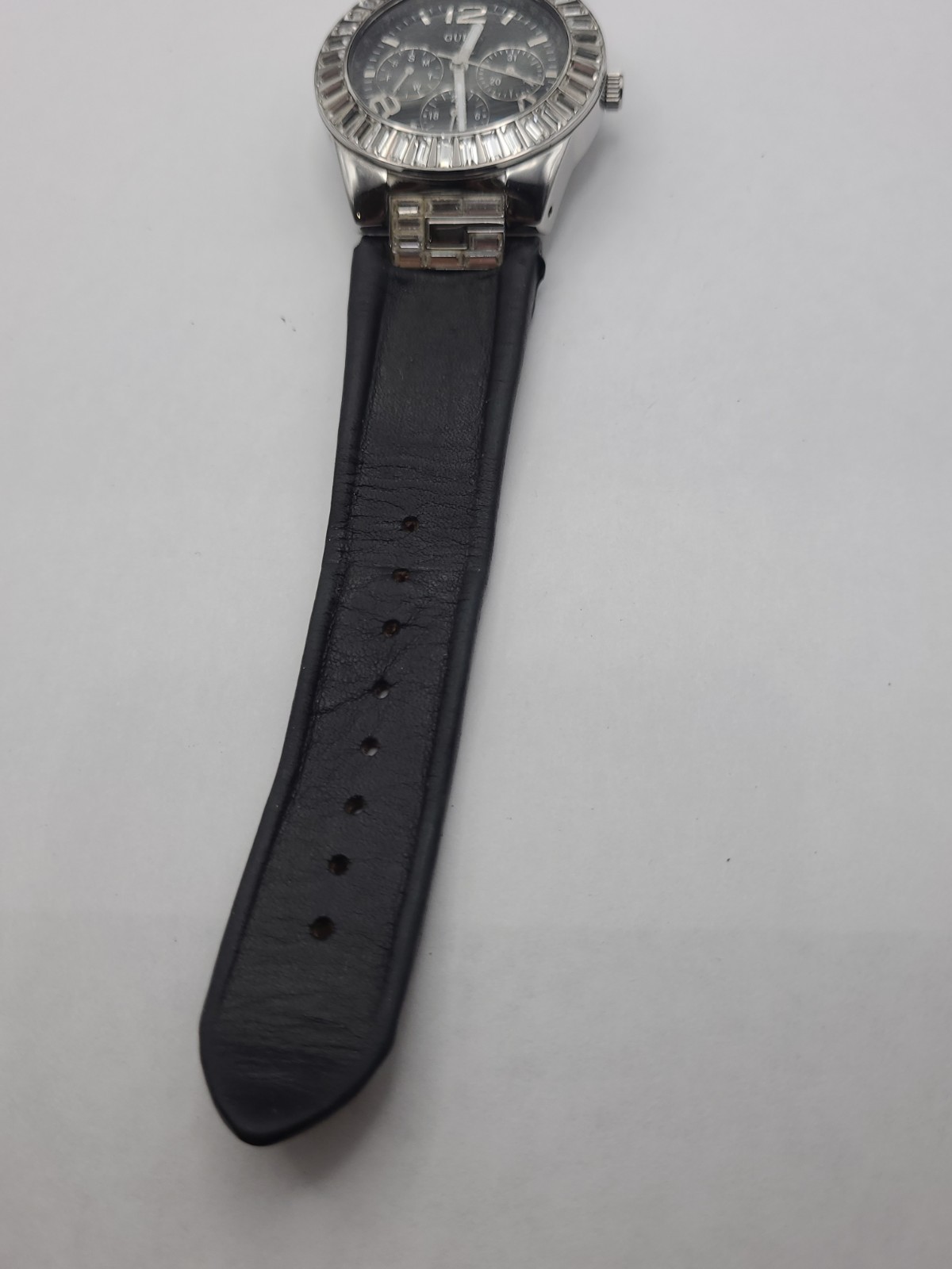 GUESS WATCH WATERPRO Black Dial Black Band New Battery Working