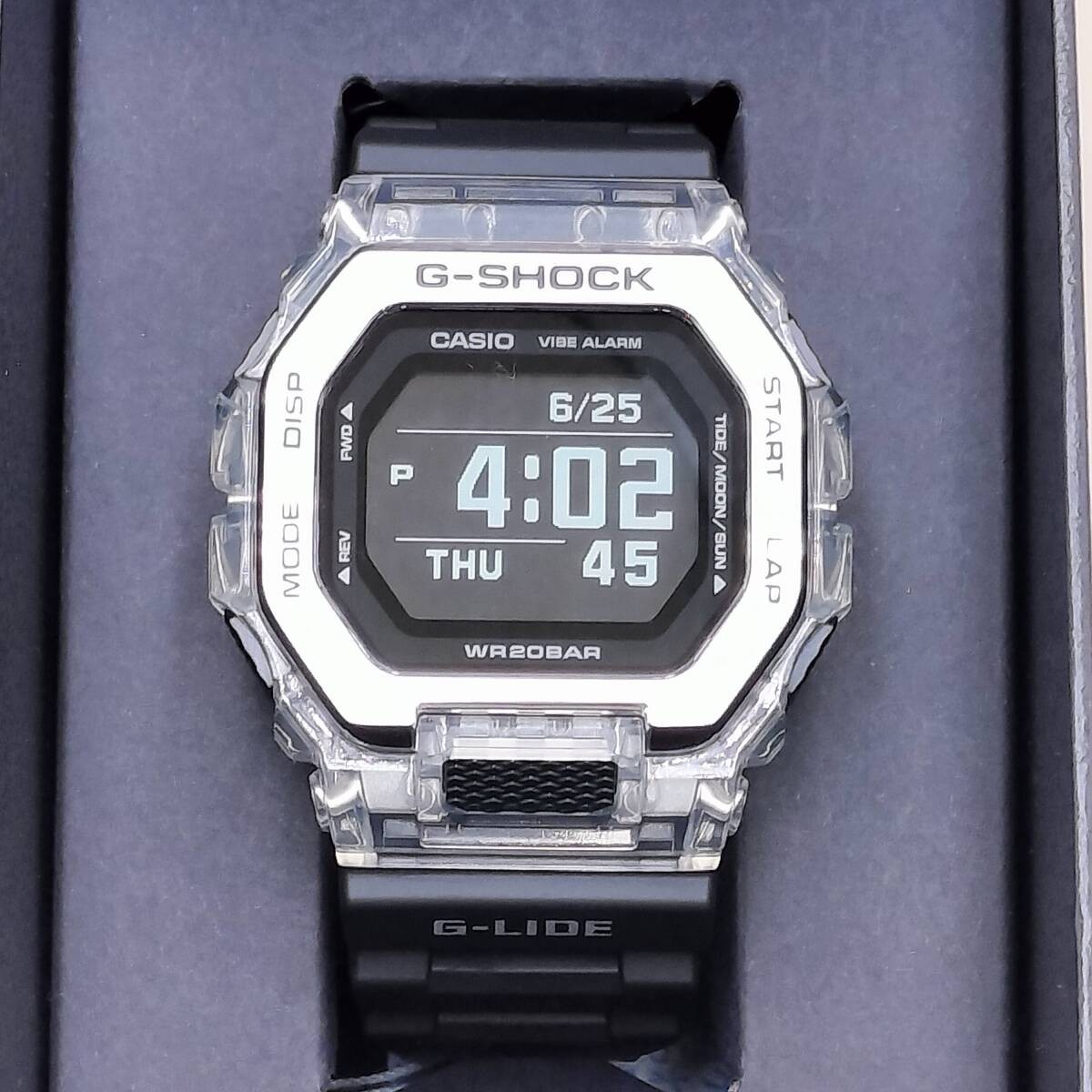 CASIO G SHOCK G LIDE GBX 100S 1JF Bluetooth Tide Graph MIP LCD 20 ATM Waterproof