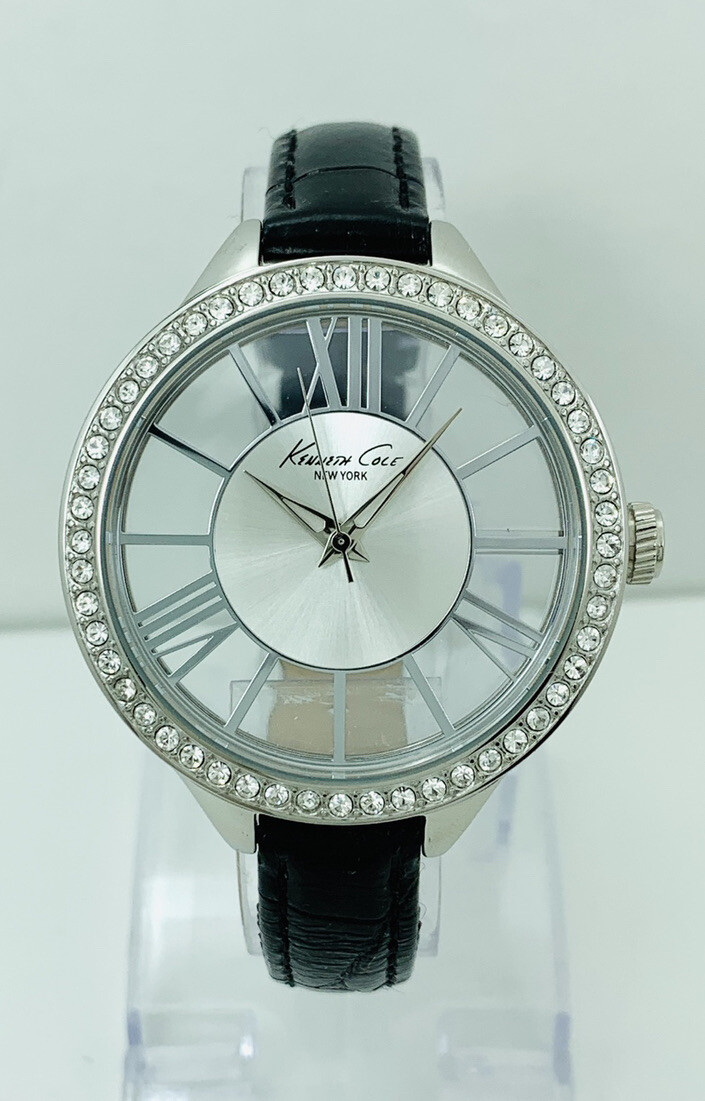 Kenneth Cole Women’s KC2866 Transparent Round See-Through Dial Watch 10018853