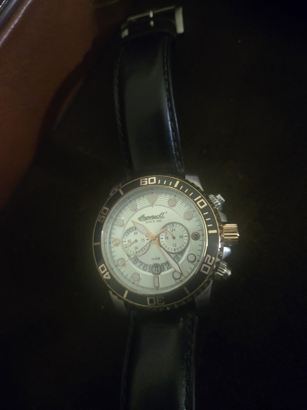 Ingersoll Hartford II Chronograph, specifically model number INQ032SLRS.
