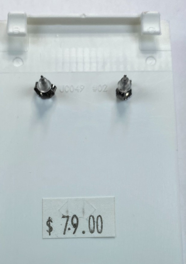 Kit Heath Ruthenium over Sterling Silver Pave Ear Jacks Earrings Signed NWT