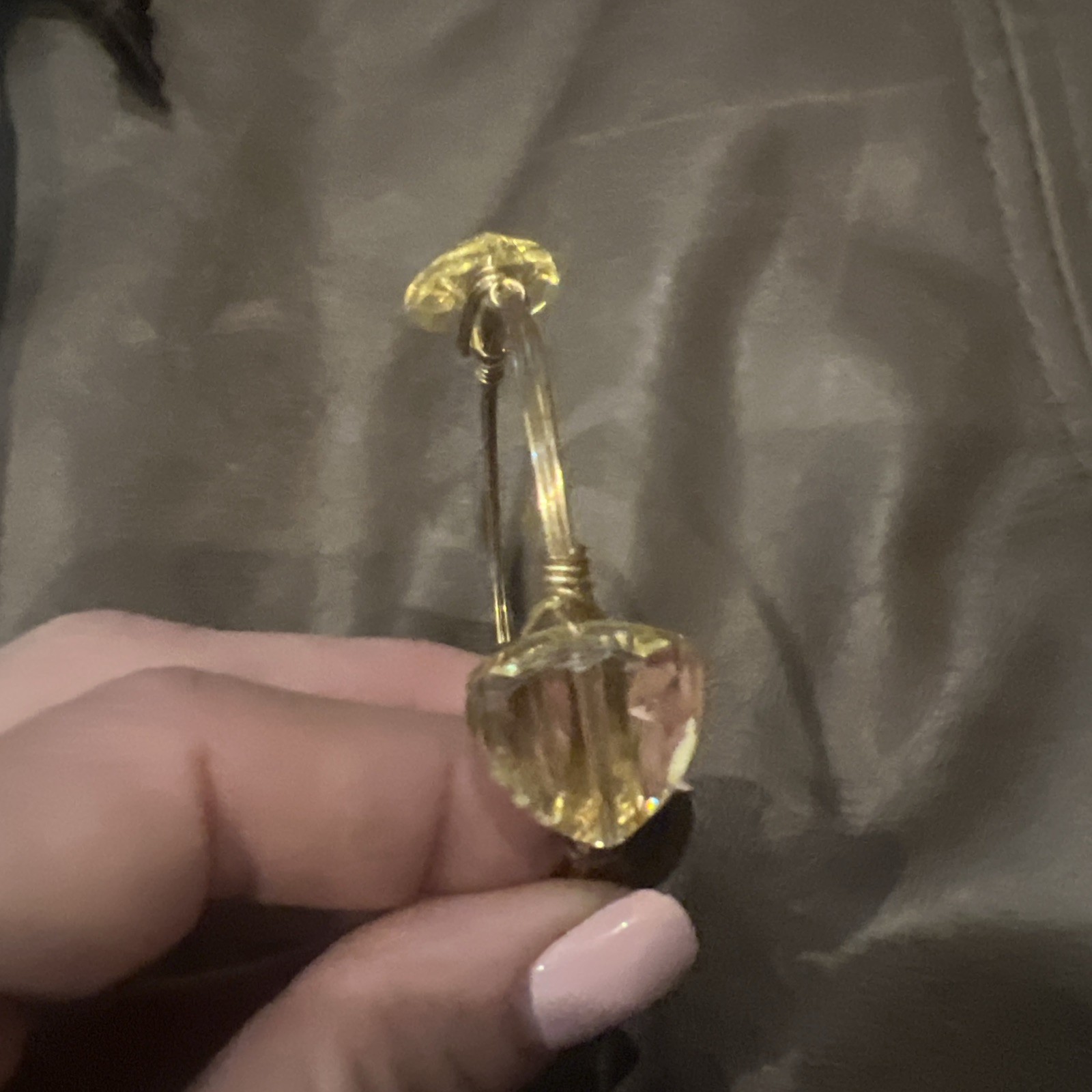 Henri Bendel Bangle Bracelet Gold Gemstone New In Bag