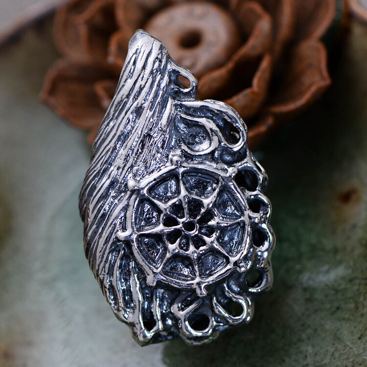 Real 925 Sterling Silver Pendant Buddha Devil In a Moment Unique Men’s Pendant