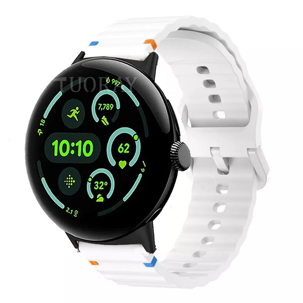 Silicone Sport Watch Band Strap For Google Pixel Watch/Watch 2/Watch 3 41mm 45mm