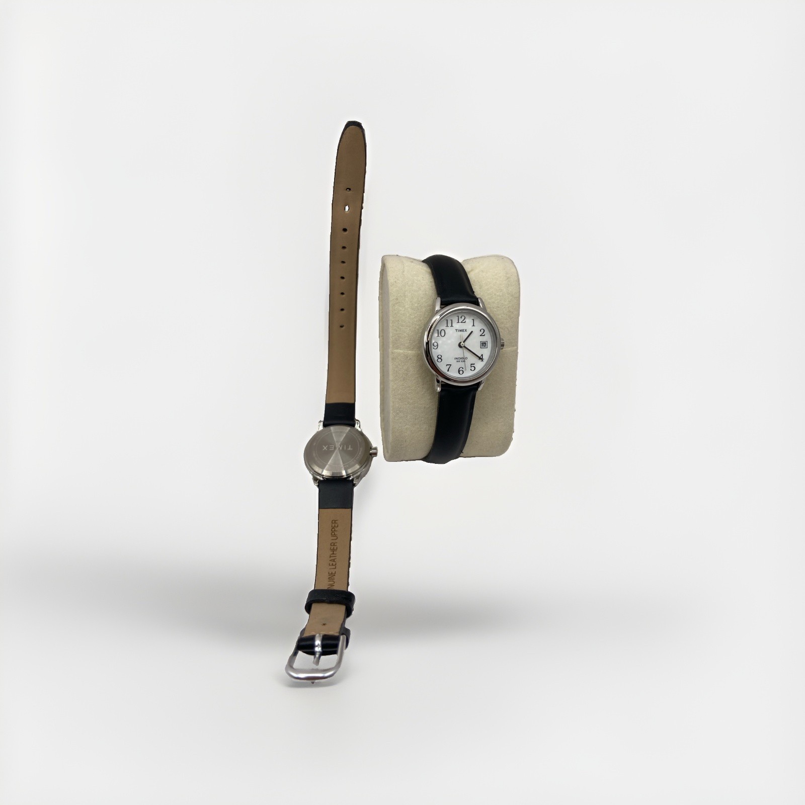 Timex Women’s T2H331 Easy Reader Indiglo Leather Strap Watch NO BOX