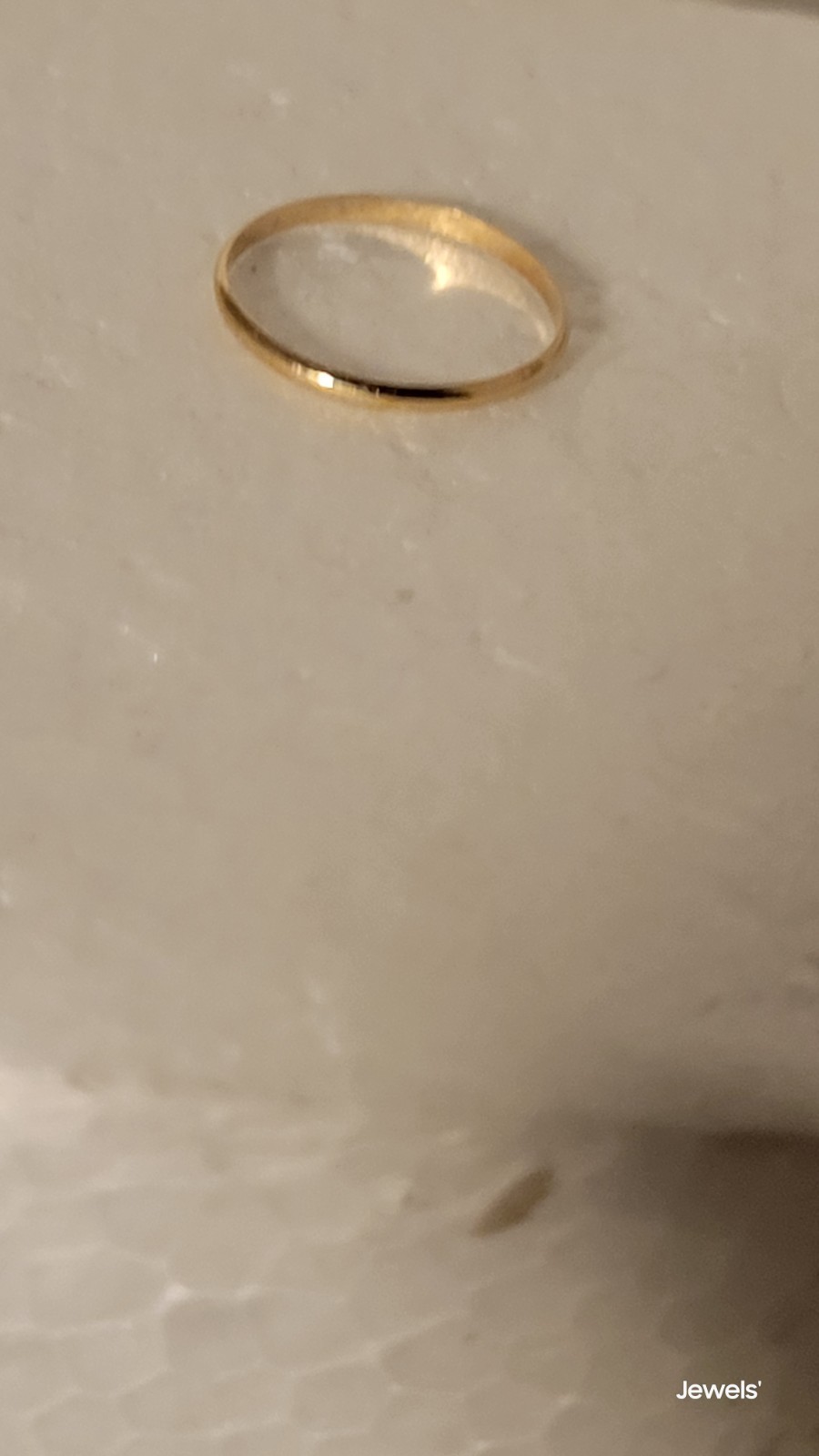 Baby Keepsake Ring 14K Yellow Gold Thin Band 1mm Band Width, No Stone