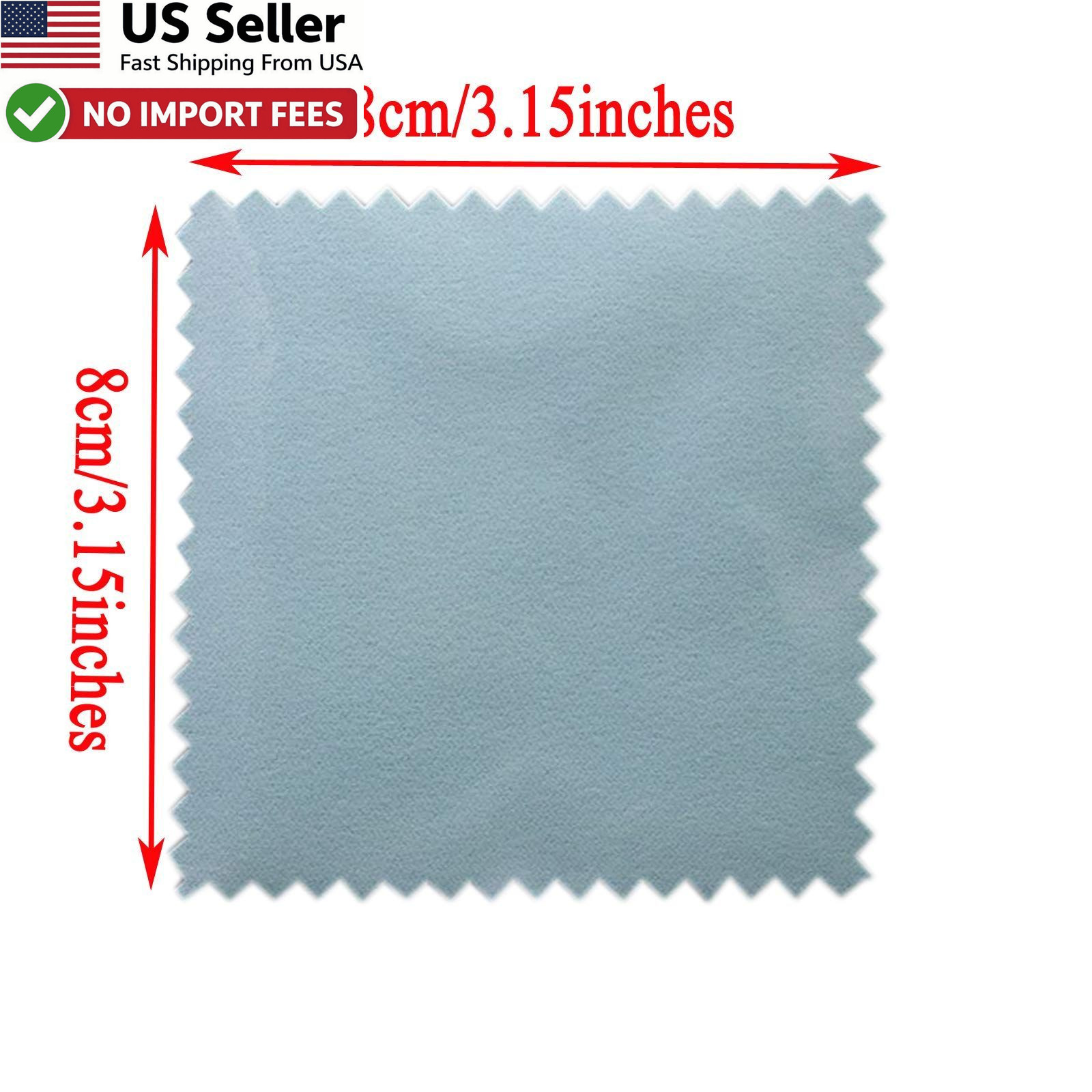 50pcs Jewelry Cleaning Cloth Polishing for Sterling Silver Gold 3.2×3.2″ FROM US