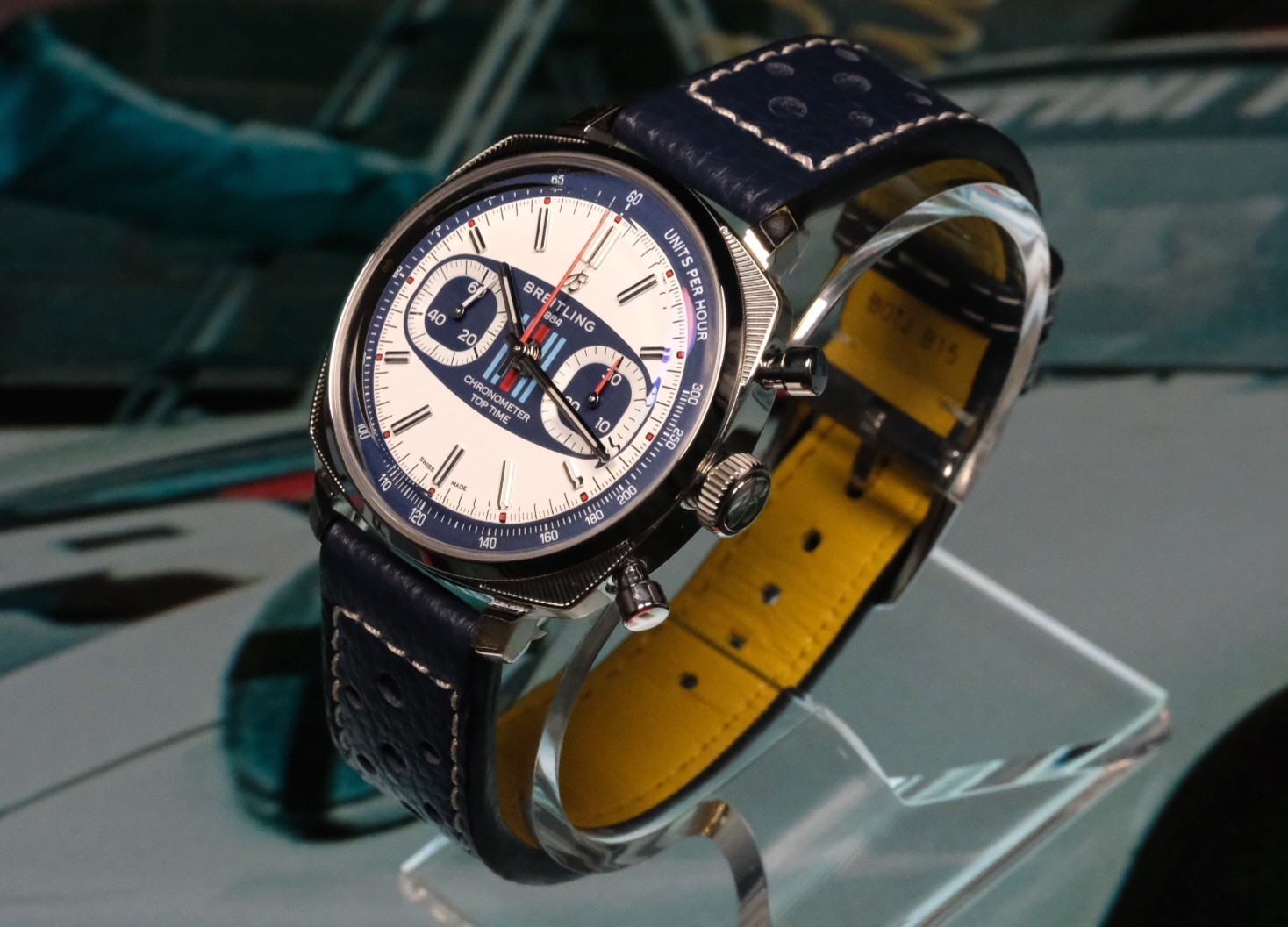 Breitling Top Time B01 Martini Racing Steel White 38mm AB01772A1G1X1 Full Set