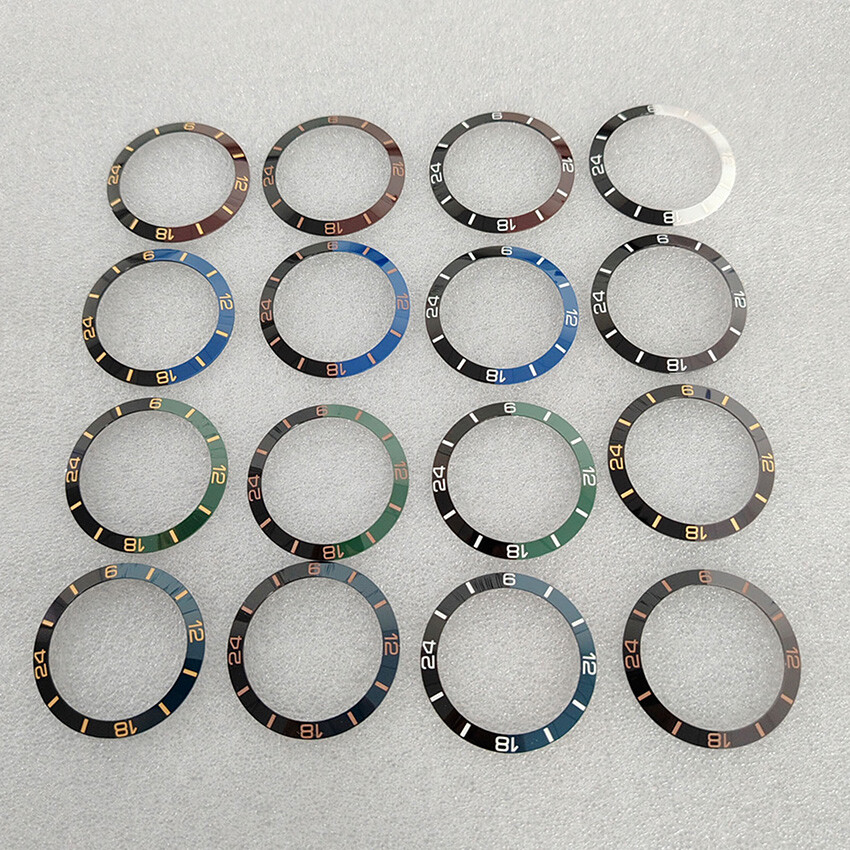 38MM Two-color Bevelled Ceramic Bezel Watch Insert Ring Inside Diameter 30.5MM