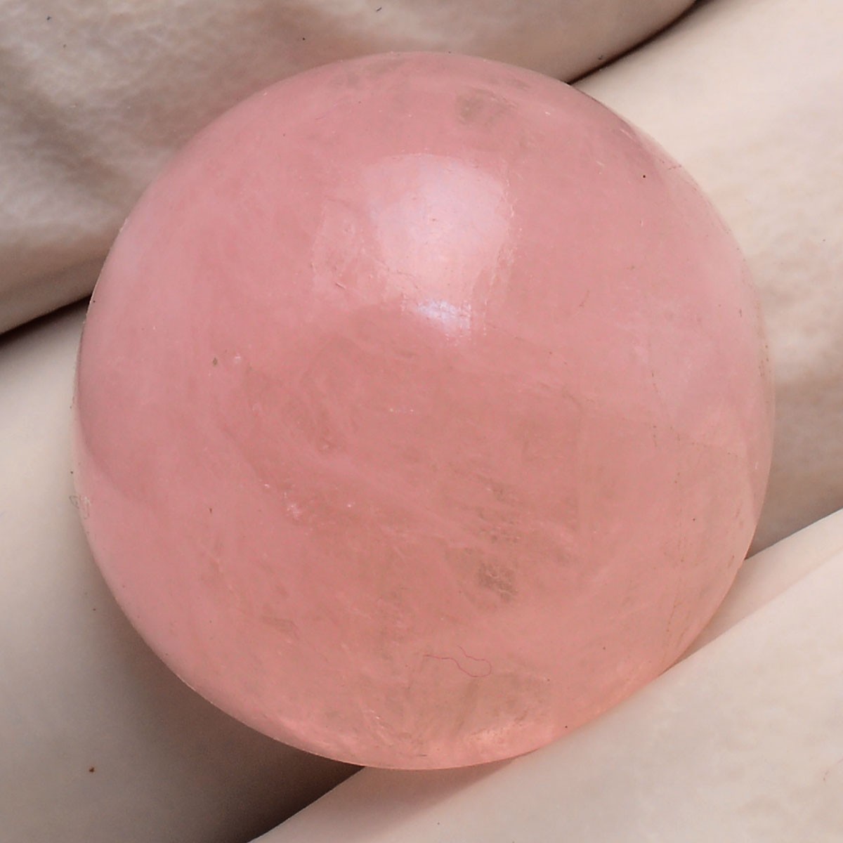 Tranquil Beauty~ 28.00 Cts Natural Morganite 18mm Round Cabochon Loose Gemstone