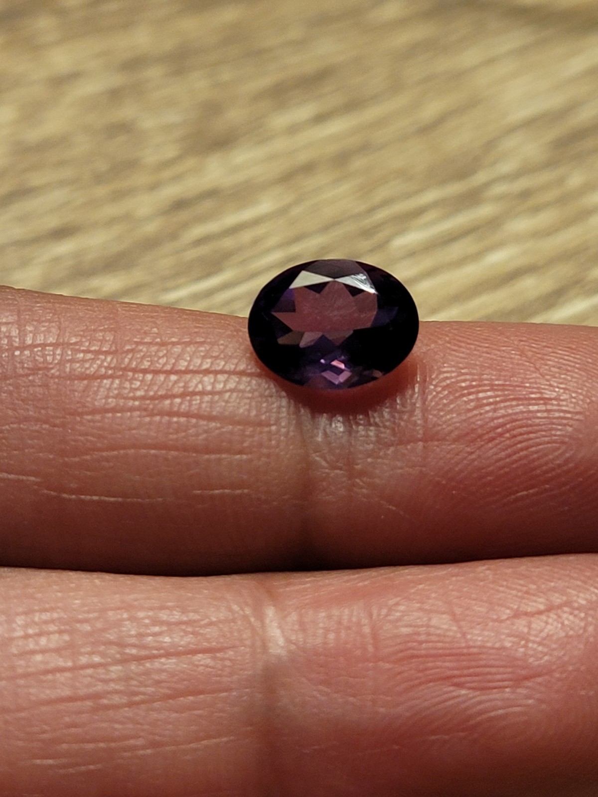 33 Year Jtv Purple Blue Oval Loose Amethyst Gem