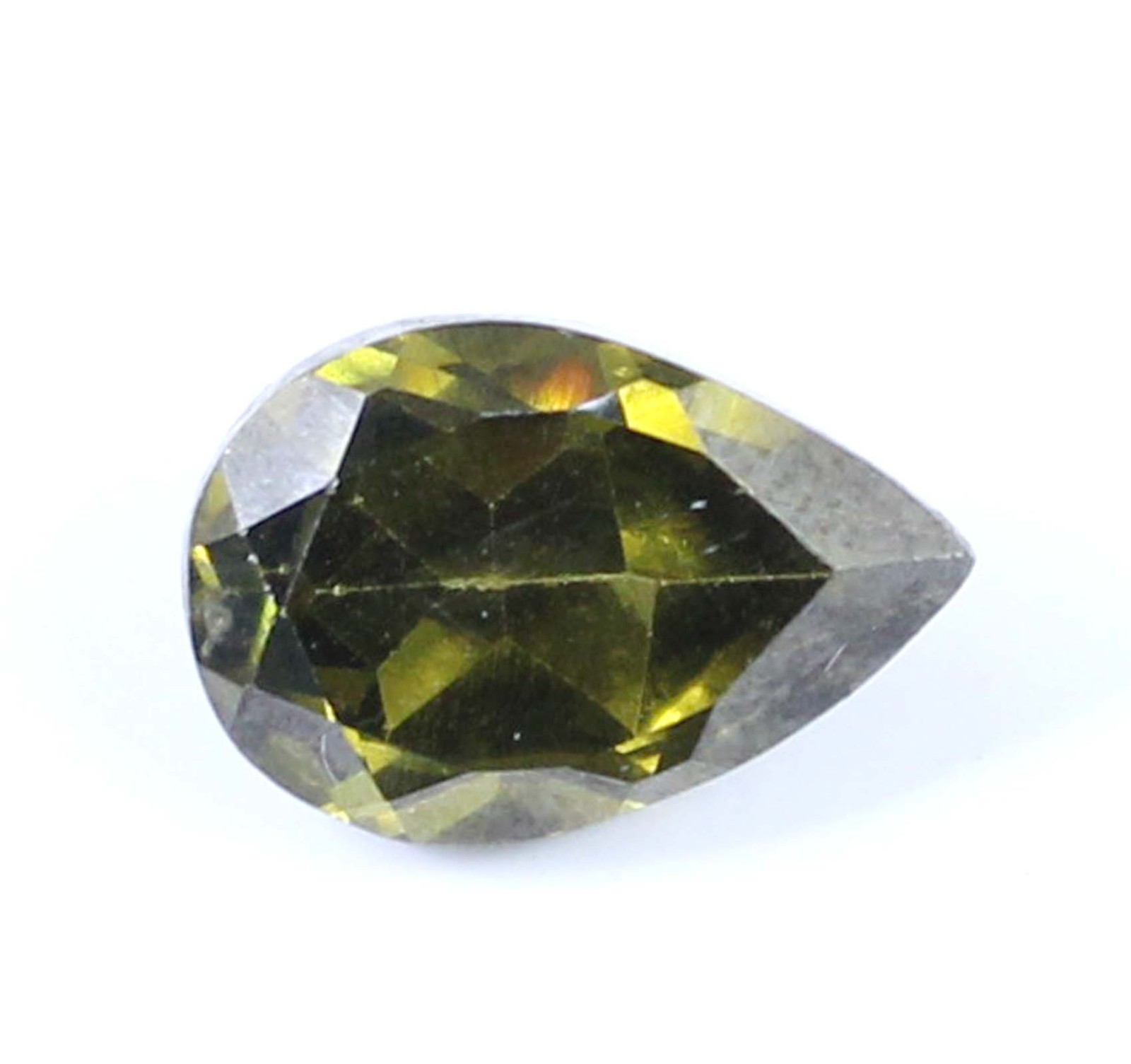Natural 5.90 Ct Green Tourmaline Pear Gems Certified T28603 Columbus Day Deal