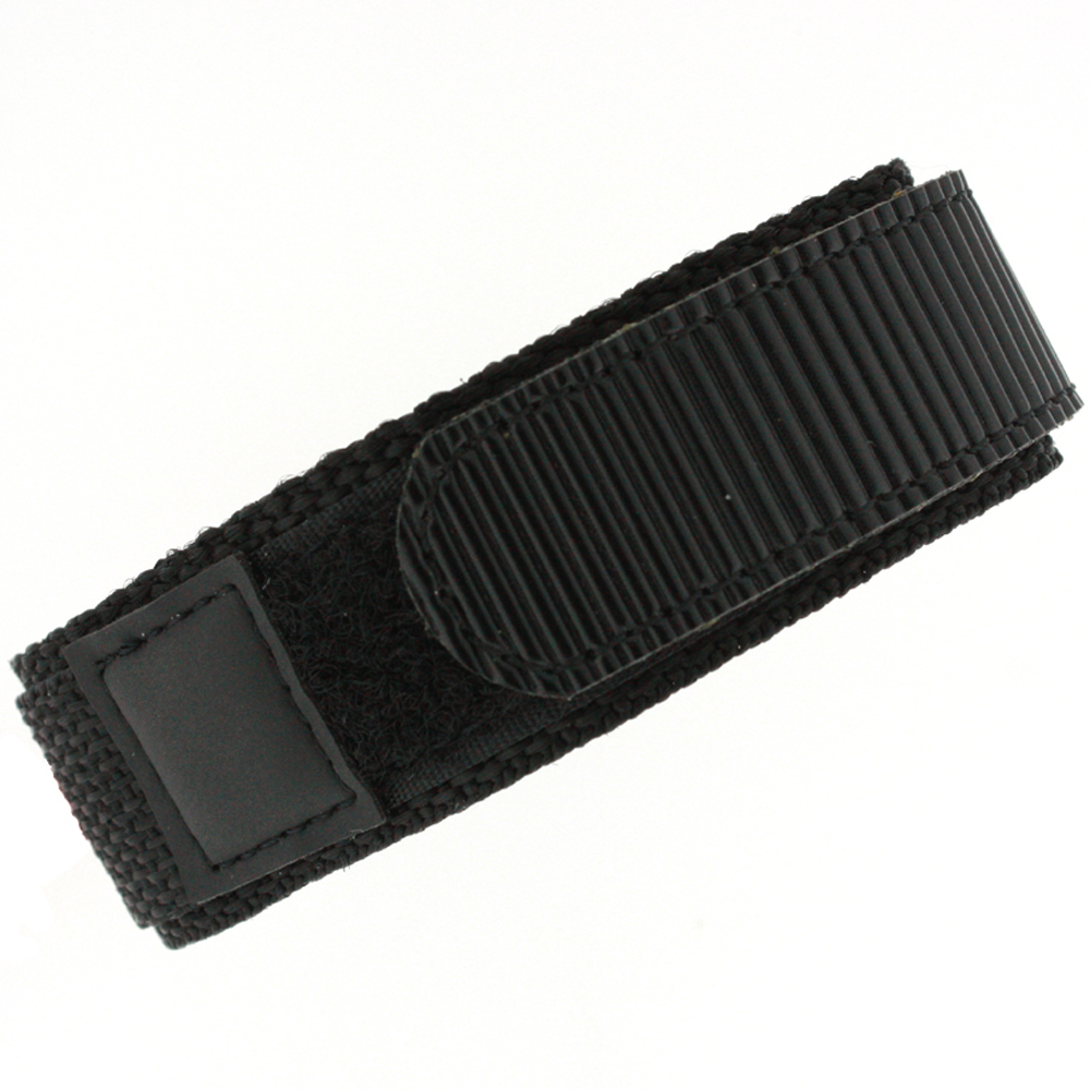 Hook Loop Watch Band Straps Nylon Sports Waterproof Black Navy Green Brn 16-22m