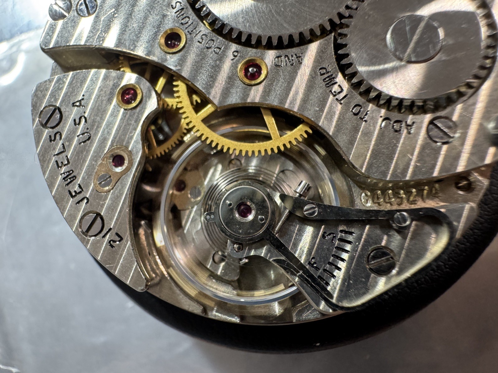 Hamilton 16S Model 992B Movement w/ 24 Hour Canadian Dial -RUNS- Railroad Grade
