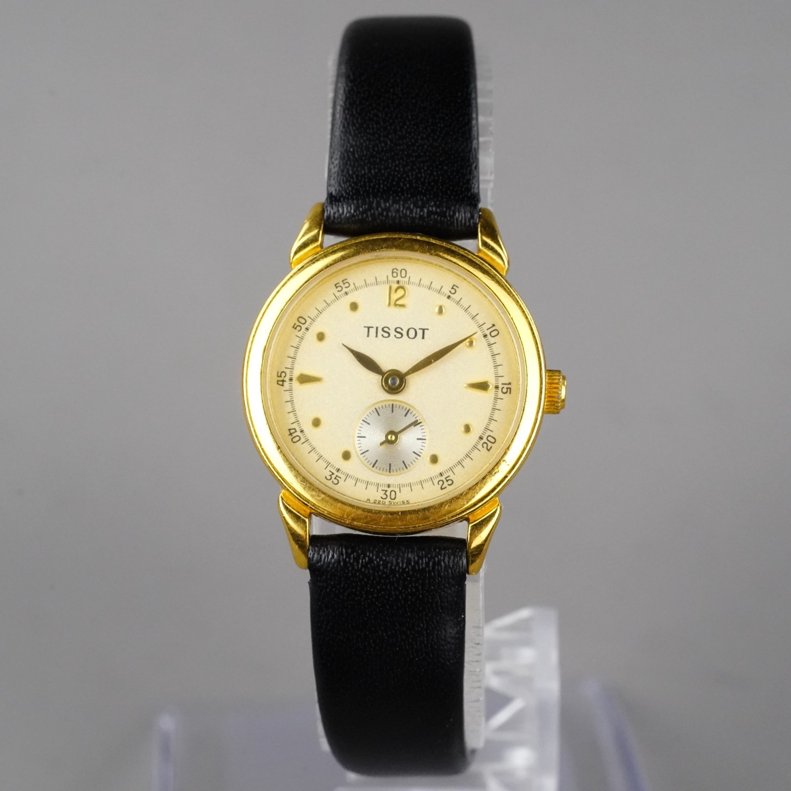 Tissot A220 QUARTZ Women’s Watch Gold 24mm Vintage New Batter New Leather Band