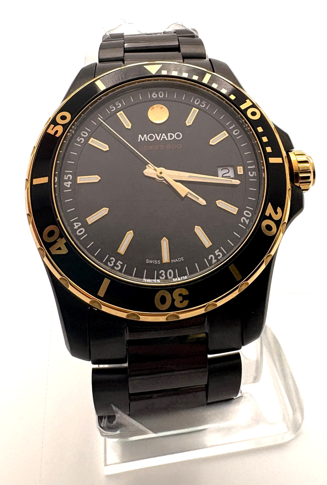 Movado 2600161 Series 800 Black Dial Men’s Quartz Watch
