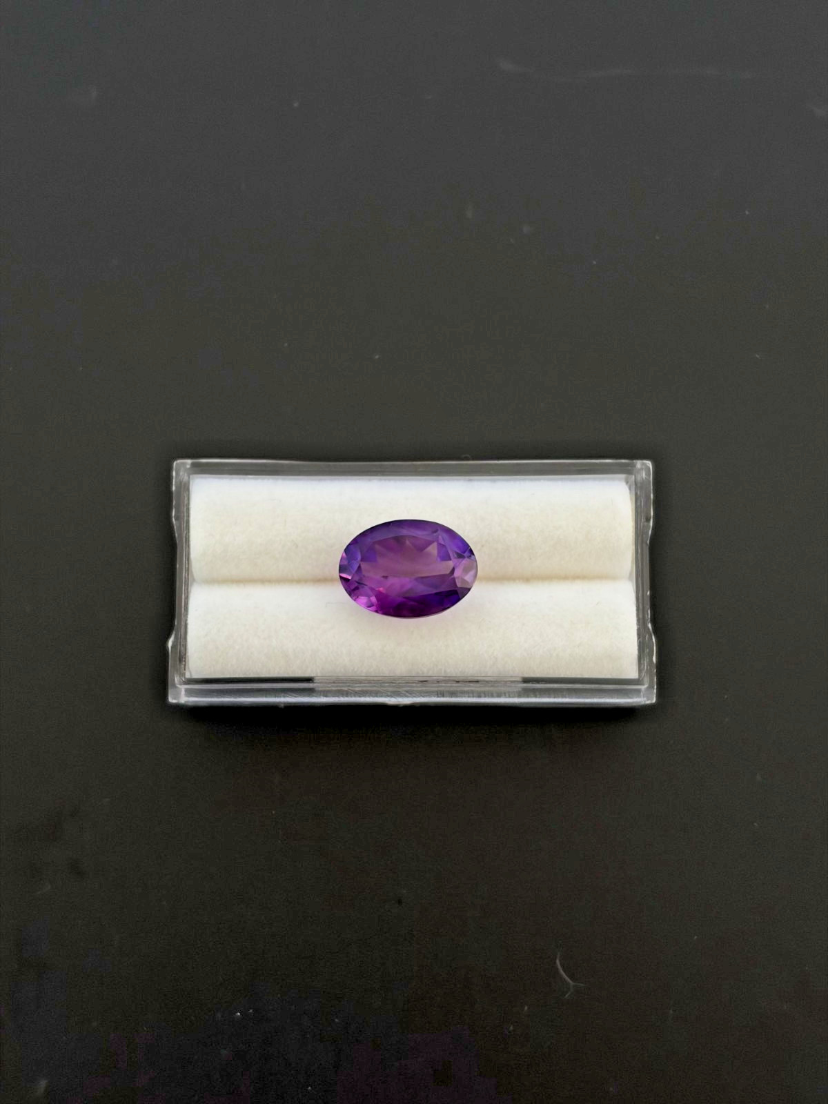 Amethyst Faceted 14×10.2 mm Single Piece Approximately 5.50 Carat (GTG-AM-75)