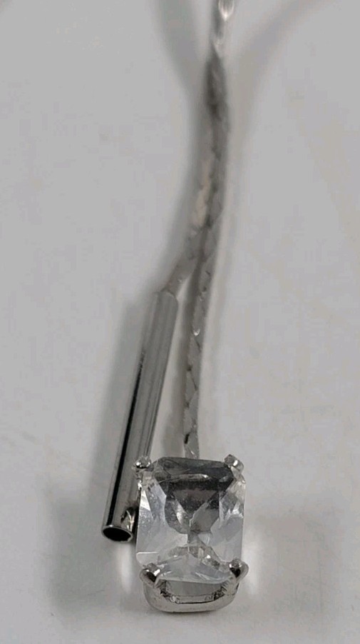 Silver Tone Cubic Zirconia Stud Dress Formal Dangle Drop Earrings Elegant