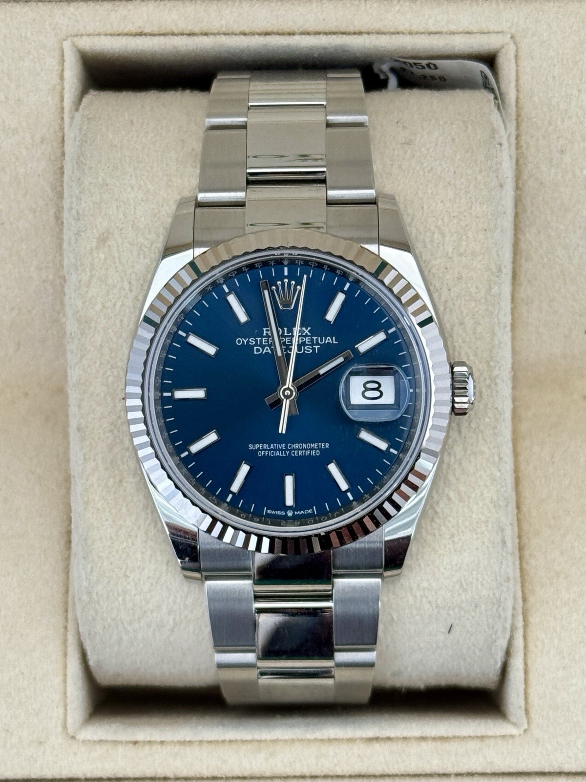 2024 Rolex Datejust 126234 Silver Oyster Bracelet with Silver Bezel WATCH + CARD