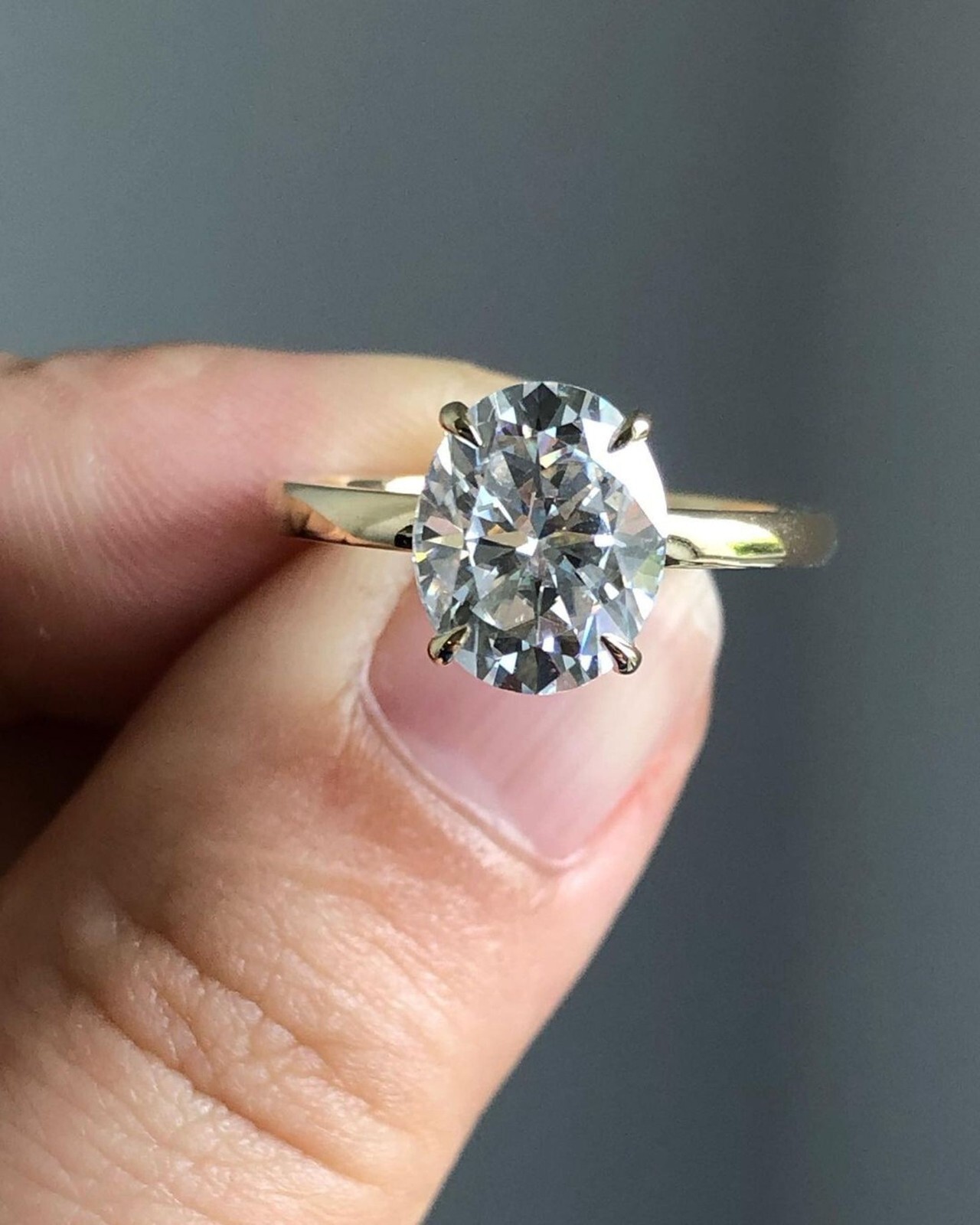 2.50 Carat Oval Cut Cubic Zirconia Sterling Silver Hidden Halo Engagement Ring