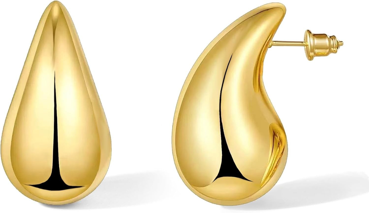 Elegant 14K Gold Plated Teardrop Earrings for Women – Ideal Fashion Gifts