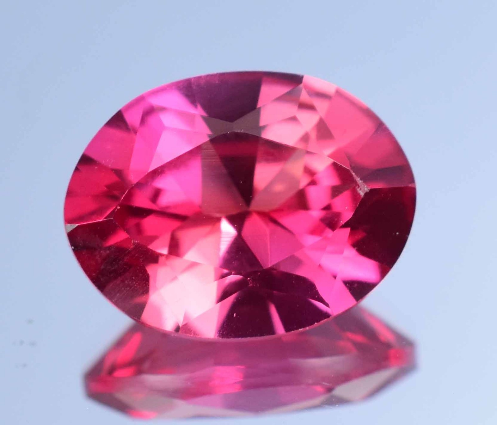 Natural Myanmar Red-Pink Spinel 8.15 Ct Certified Precision Cut Loose Gemstone