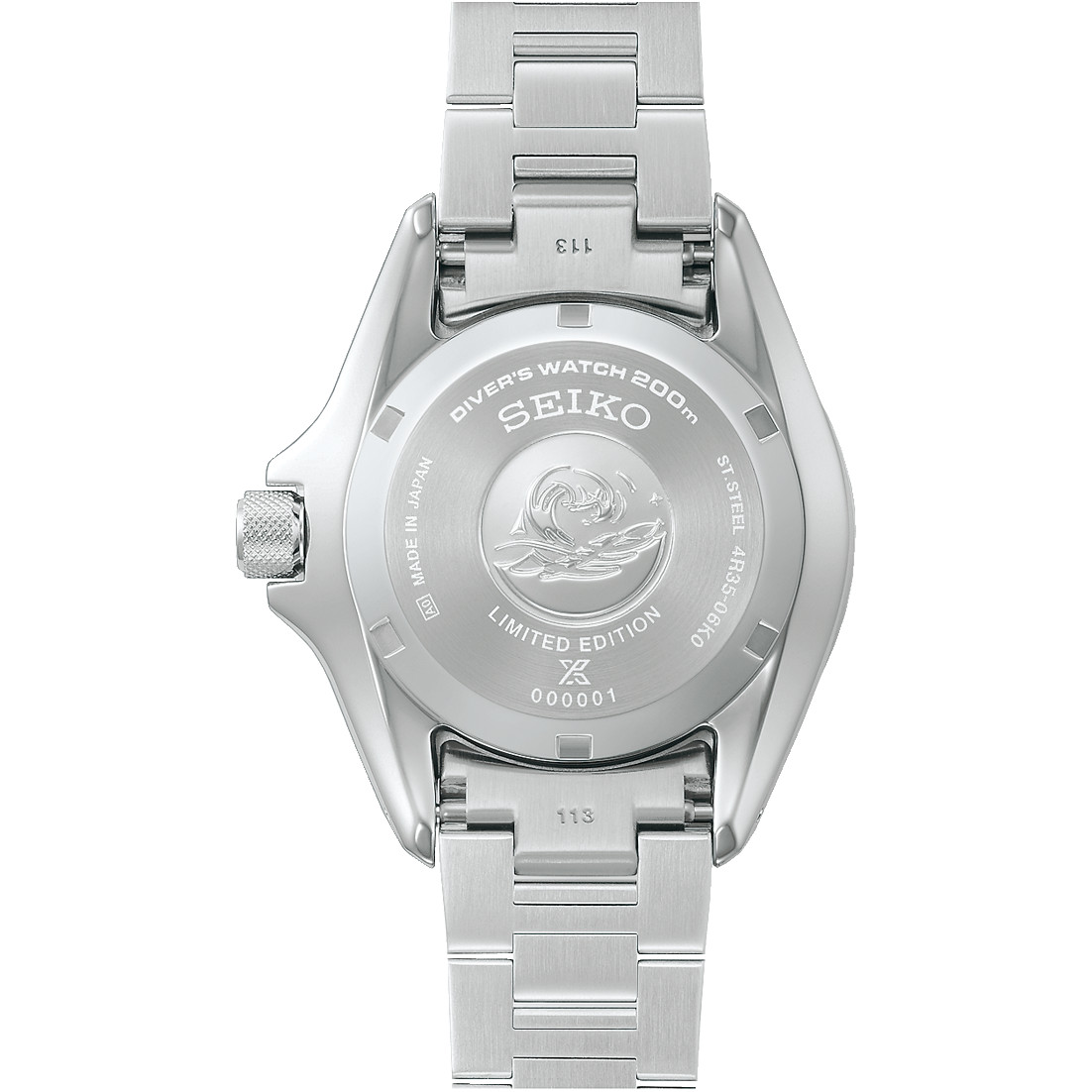 Seiko Prospex HBB001J Diver Automatic Limited Edition Silver Dial 41.7mm Watch