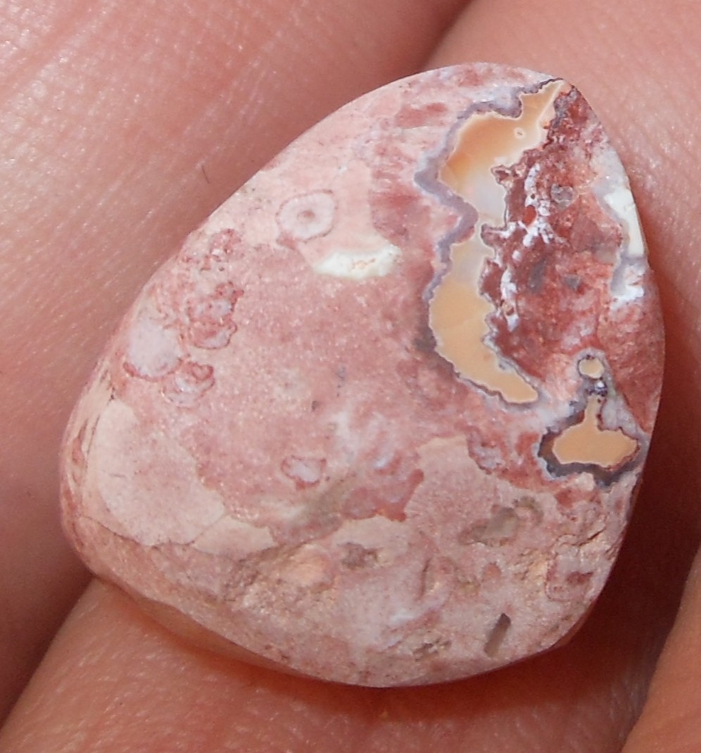 11.15ct Mexican Fire Opal 16.9×14.2×8.6mm Freeform Cabochon white opal