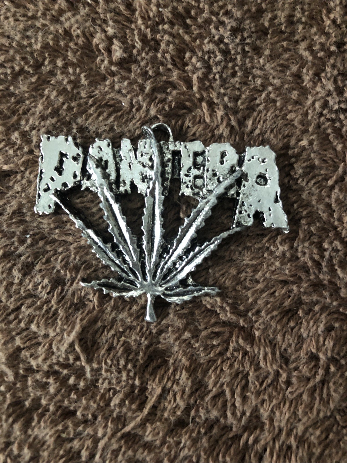 Vintage 1992 Alchemy England Poker Rox Pantera Pot Leaf Pendant/Necklace Dimebag