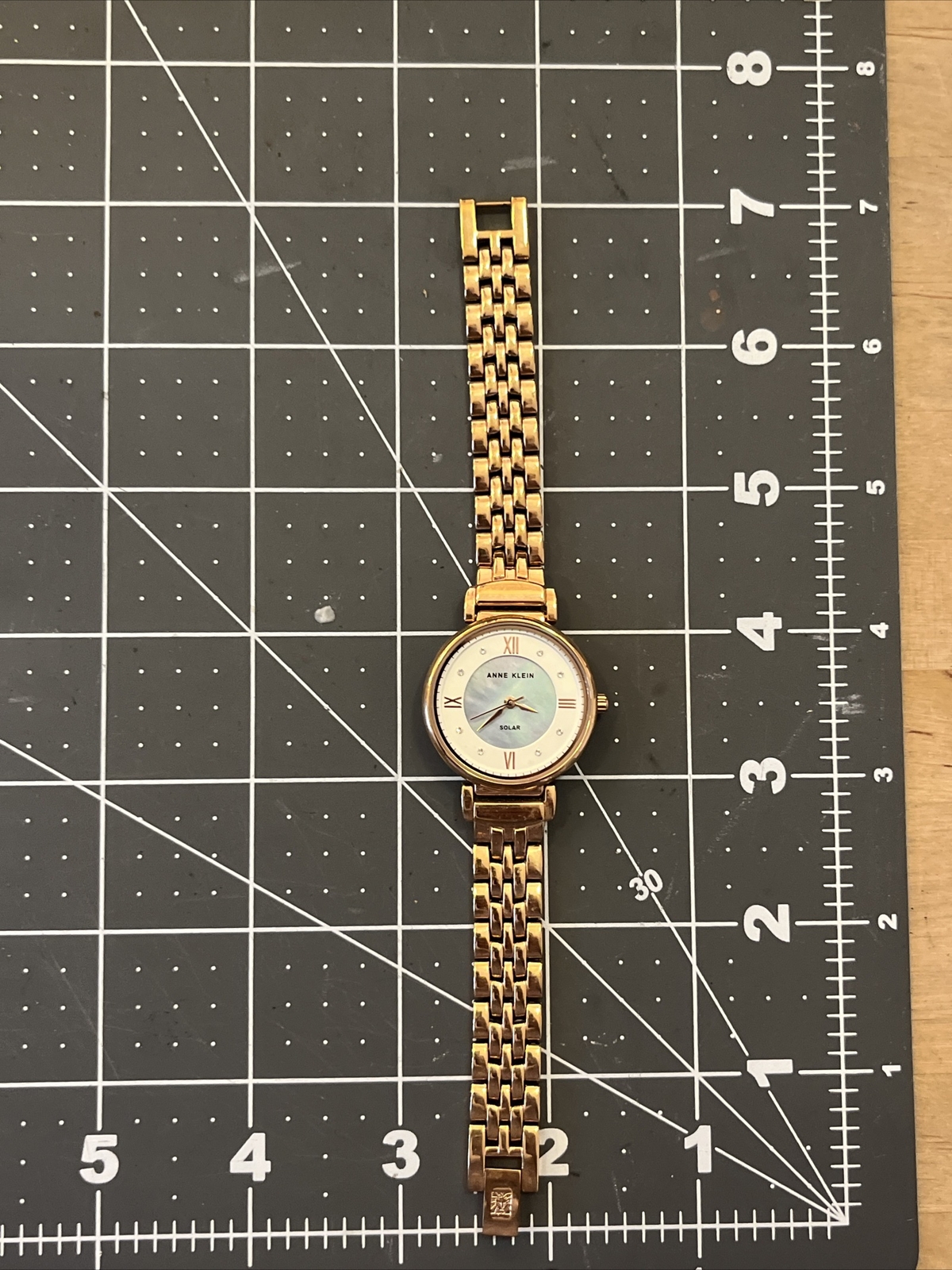 Anne Klein Considered AK/3630 Ladies Gold Metal Analog Solar Powered Watch