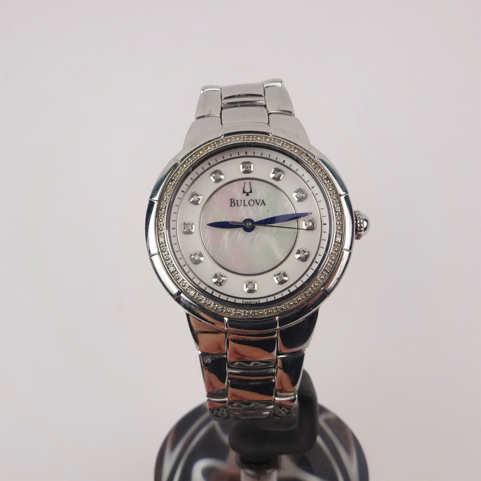 Bulova 96R174 Rosedale Watch Women’s Diamond Mother of Pearl Dial Ladies