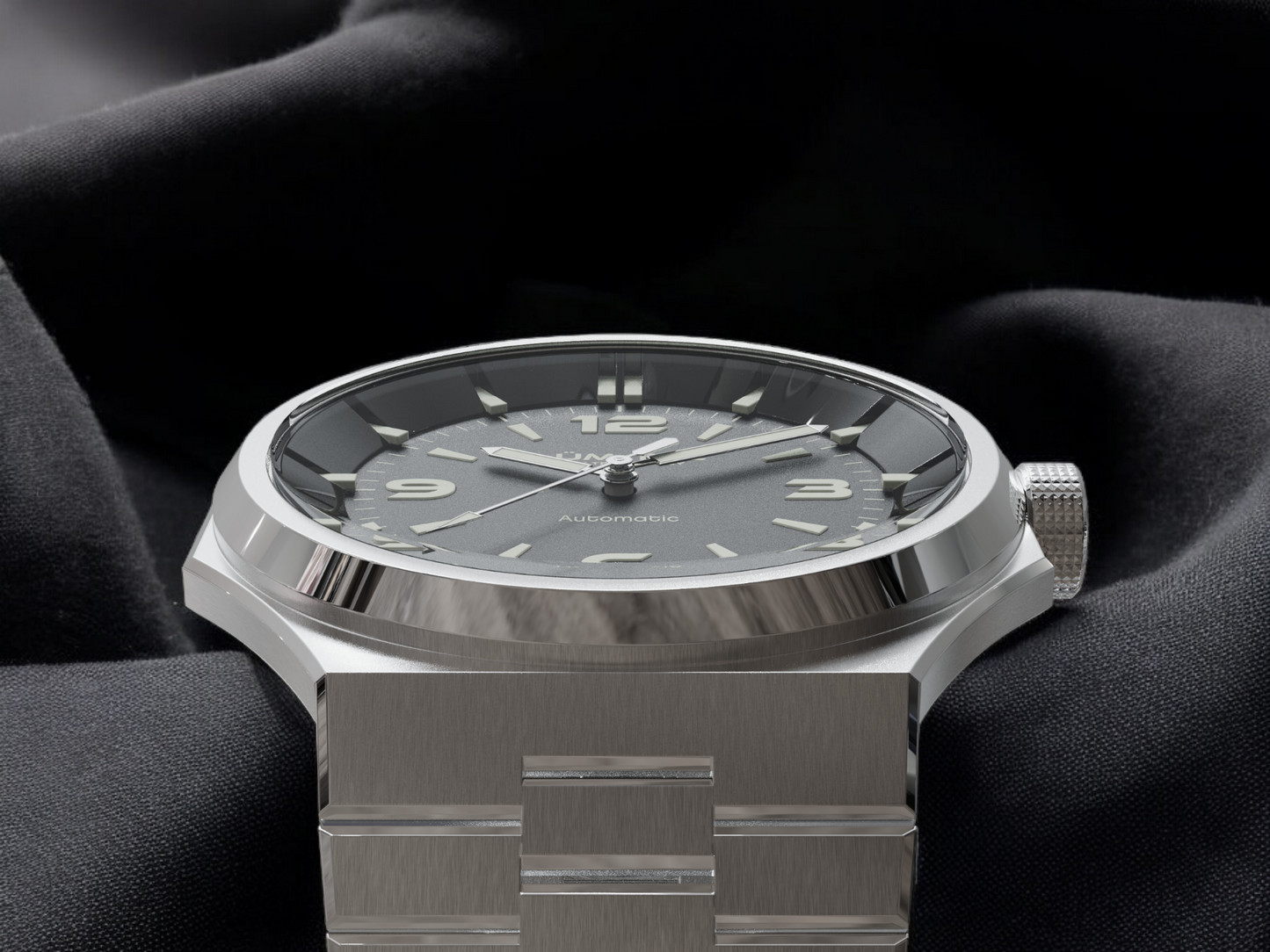 Lum-Tec Mens Automatic Watch 42mm Eclipse E2 Black Dial Hi Precision Miyota 9039