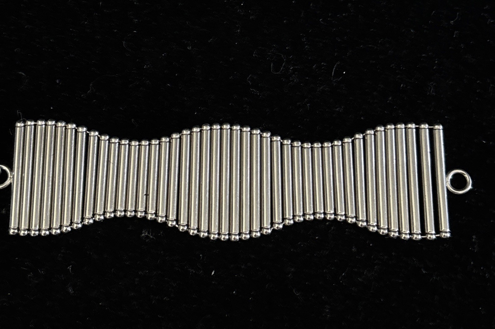 Vintage INOX Woman’s Stainless Steel Bracelet Size 7 1/2 29 Grams