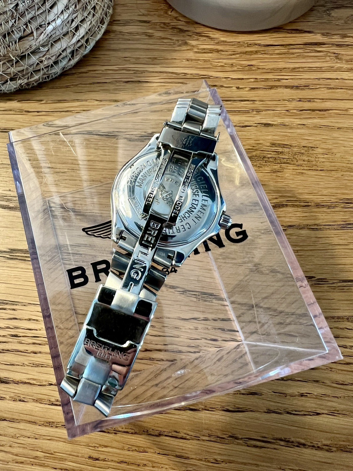 Breitling Colt Ocean Automatic Watch 38mm Black Dial A17350 w/ OEM Bracelet