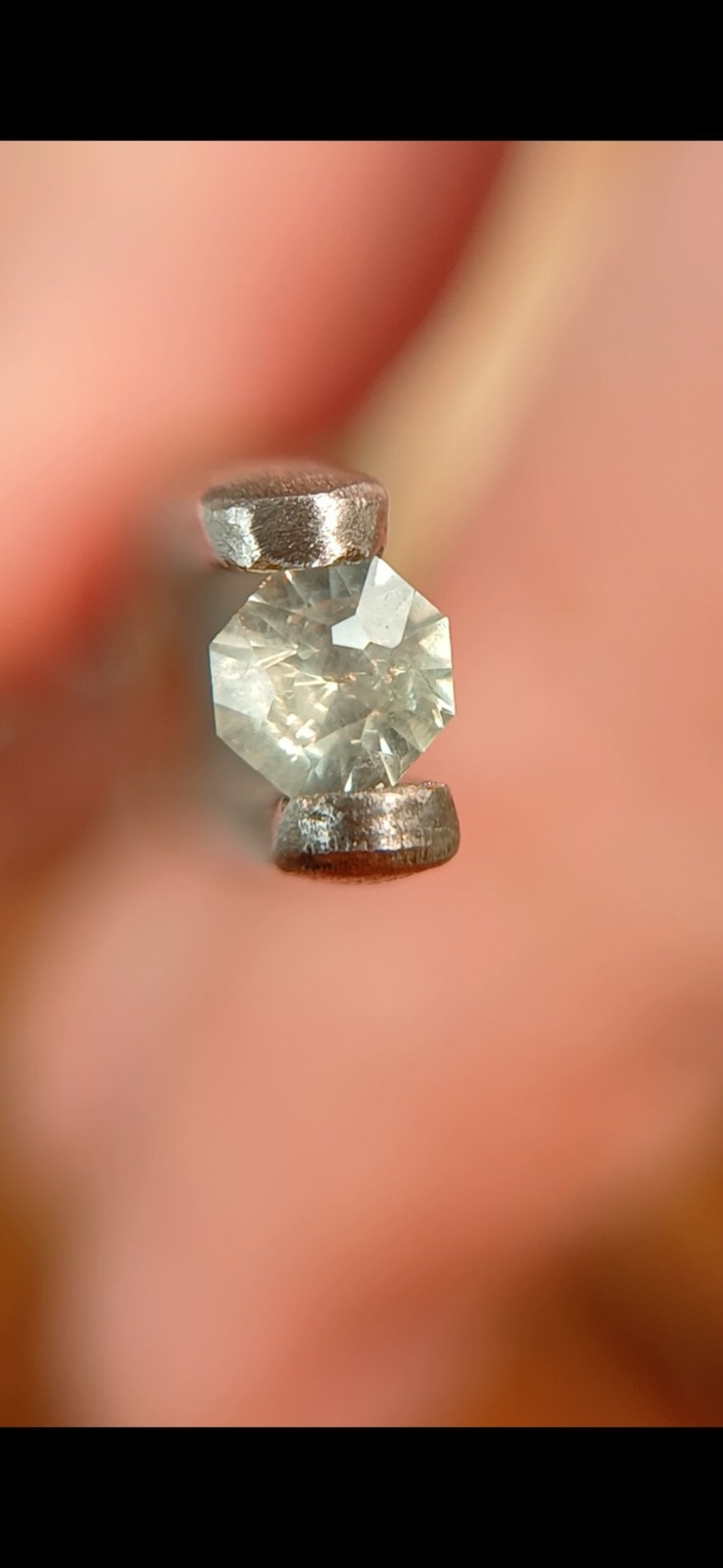 Natural Non Heated 0.335 Crt Montana Teal Sapphire Octagon Cut 67 Facets 1 Piece