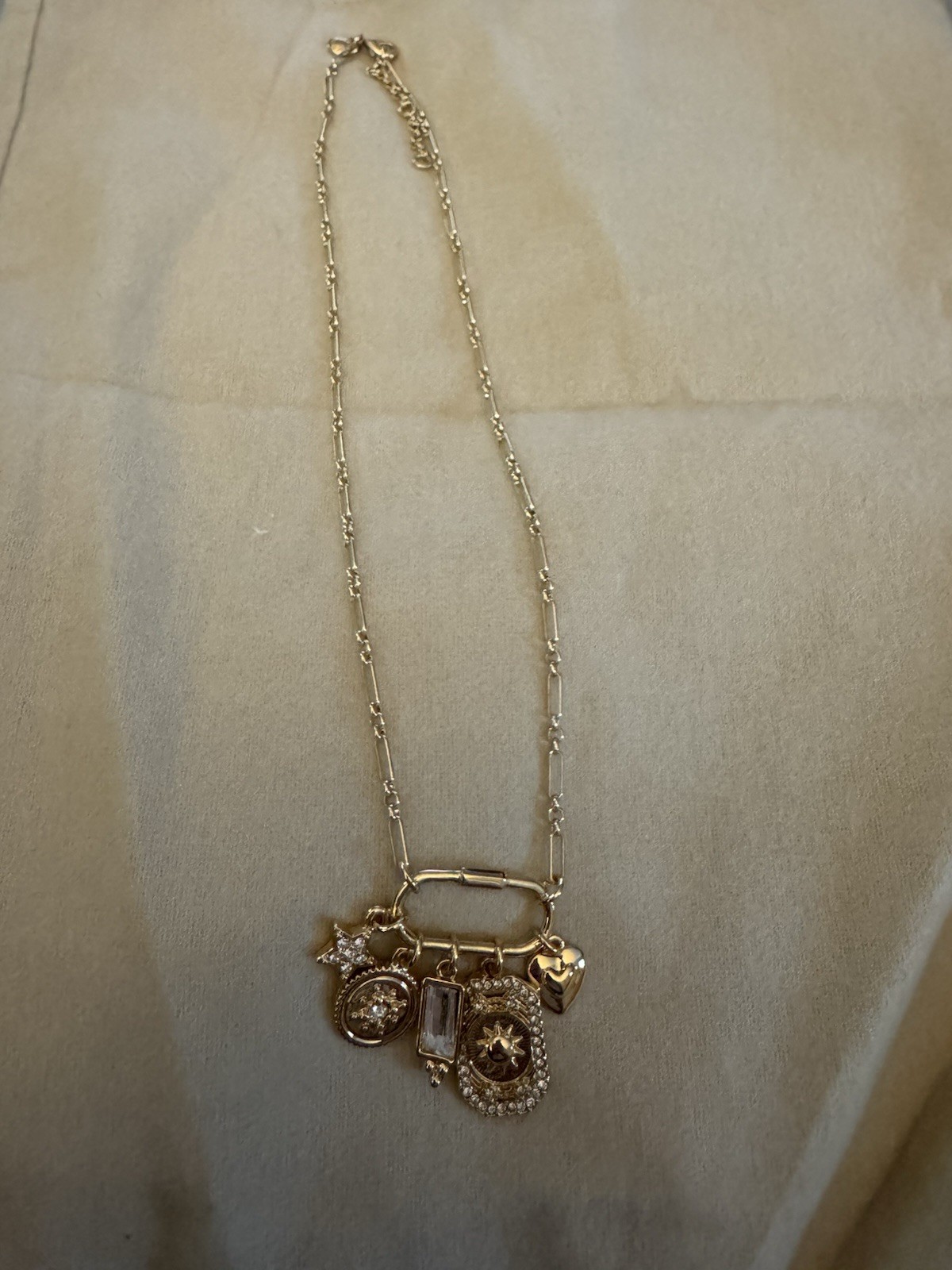 J. Crew Carabiner charm necklace