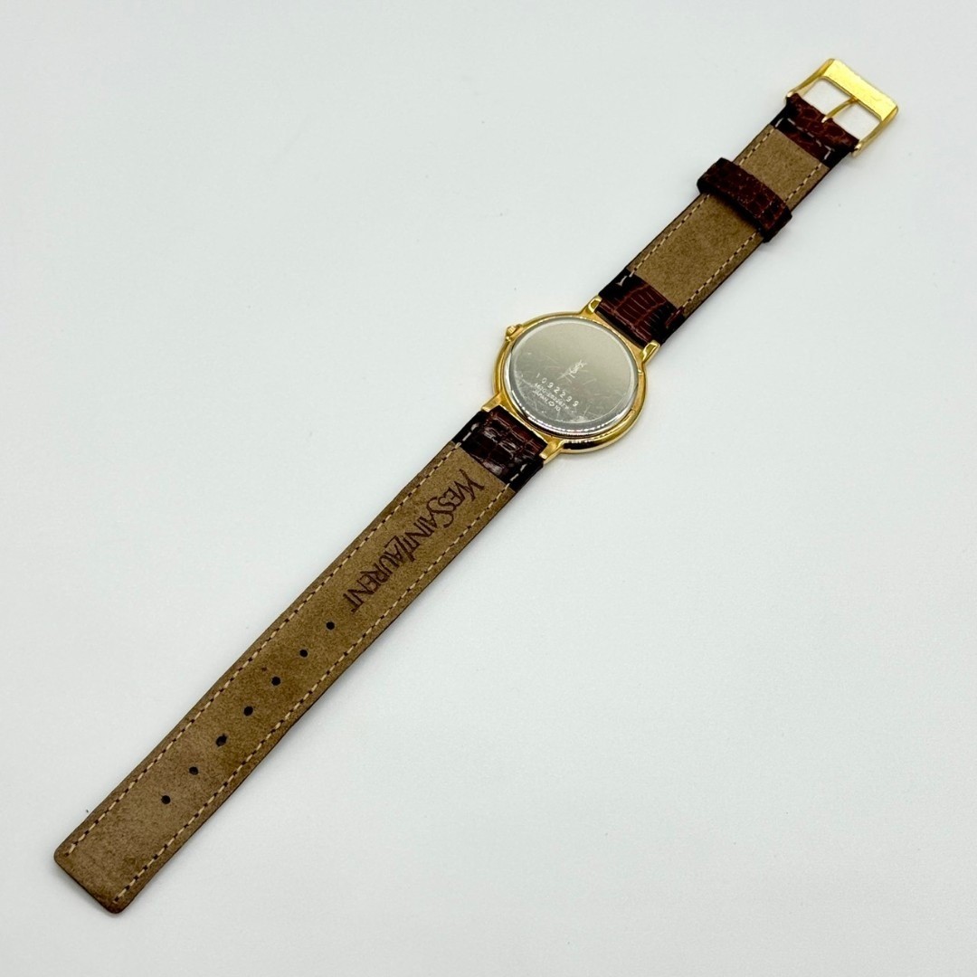 Yves Saint Laurent Watch Gold Dial Quartz Two Hands 4620 E62267