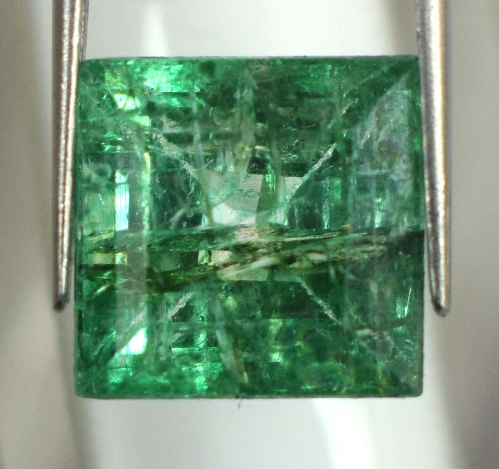 Natural 6.15 Ct Colombian Emerald Square Gemstone Certified E6658 Wedding Offer
