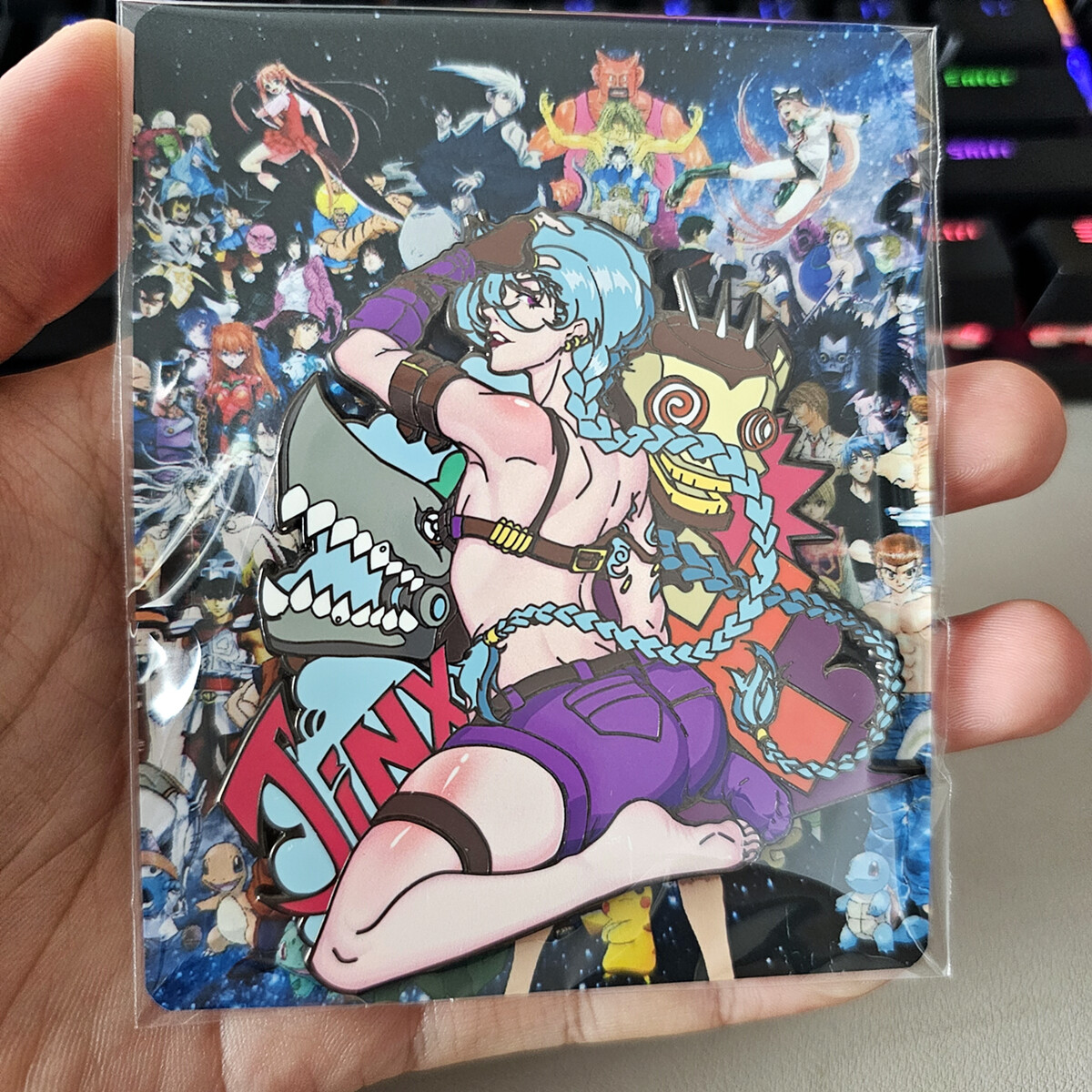 League of Legends LOL Jinx 2.8″ Metal Pin Badge Gift