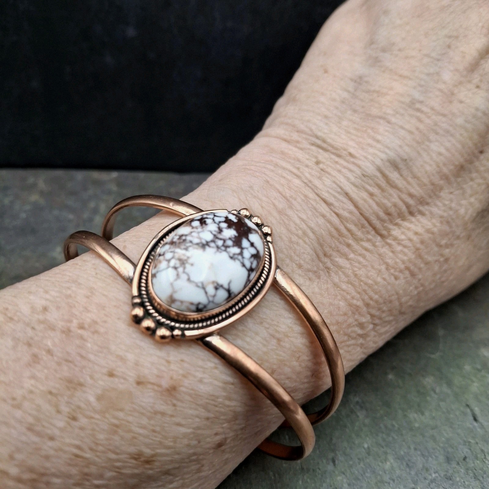 Wild Horse Solid Copper Cuff Bracelet Cowgirl Southwestern Native Style 6-7.5
