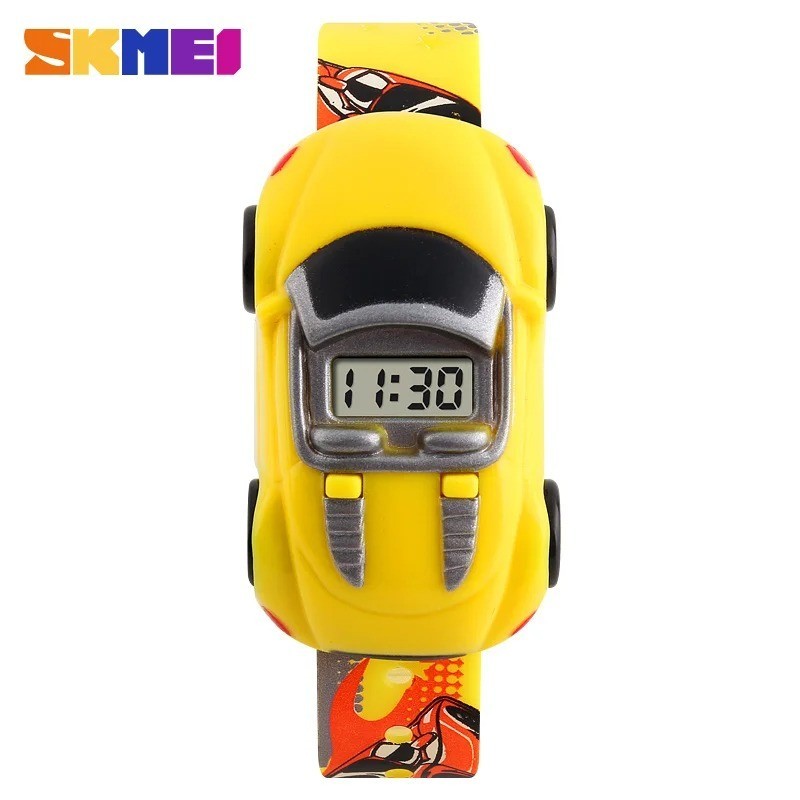 SKMEI Kids Car Cartoon Watch Boys Girls Quartz Wristwatch Birthday Gift New