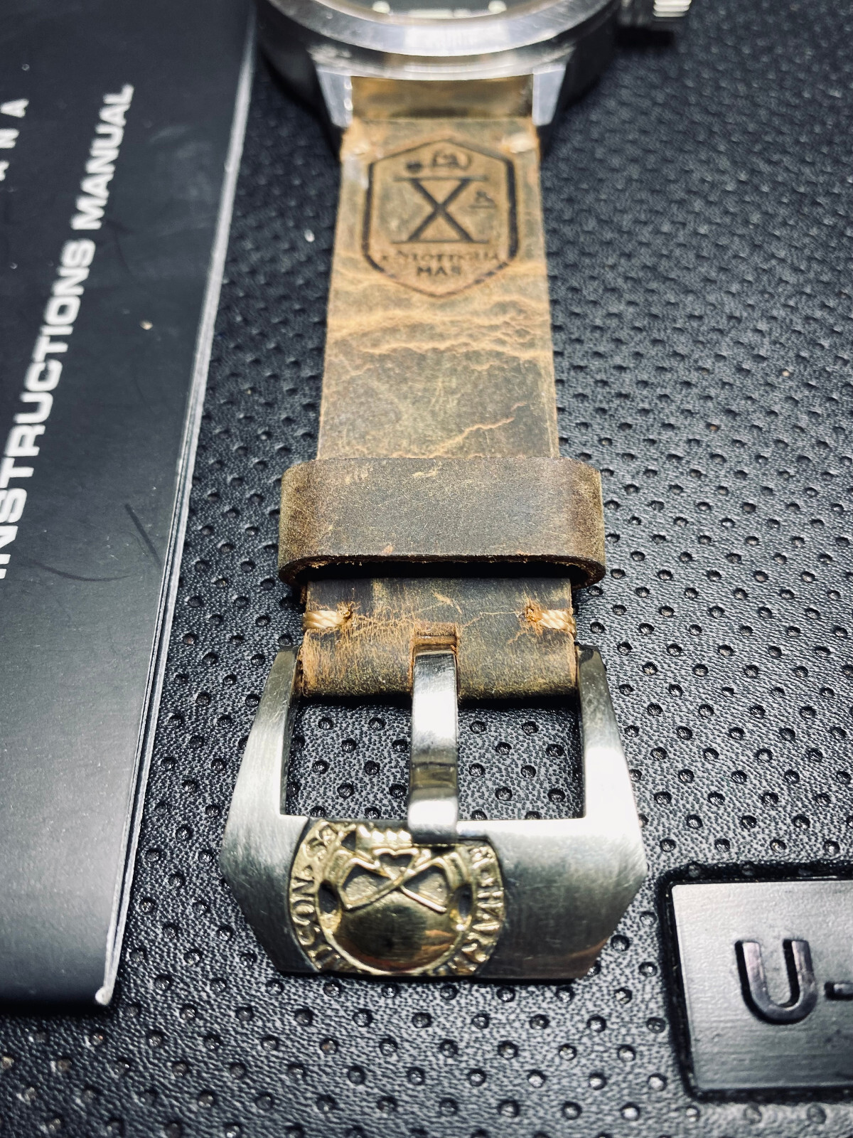 U-Boat Vetro Zaffiro Acciaio 1082 53mm Automatico 3 x bands